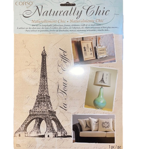 Conso naturally chic iron on transfer Eiffel tower set of 3